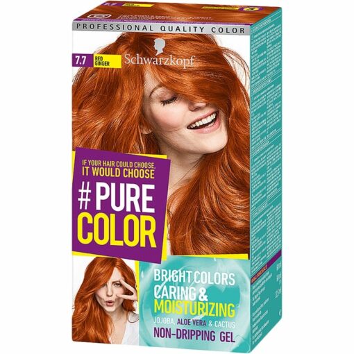 Schwarzkopf Pure Color Hårfärg 7.7 Red Ginger