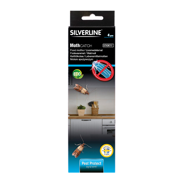 Silverline® Livsmedelsmalfälla Sticky F 4-pack